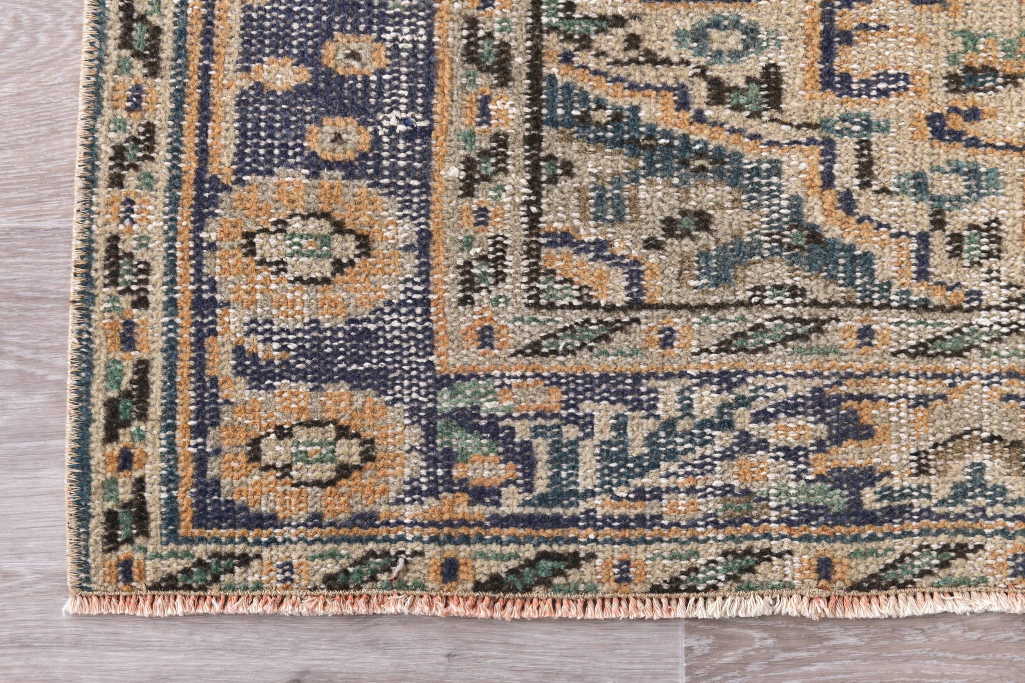 Tapis vintage classique orange 57s 158x260 cm