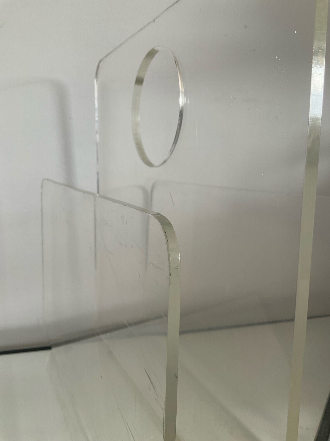 Vintage Plexiglas Magazine Rack