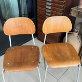 Old vintage adult school chair