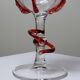 Vintage Murano Venetian Blown Glass Soliflore Vase 50-60 Filigrana/Zanfirico