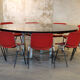Large round conference table xxl design 1970'
