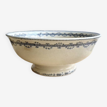 Large Opaque Salad Bowl from Gien 19th century
