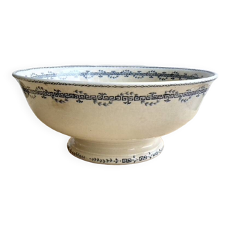 Large Opaque Salad Bowl from Gien 19th century