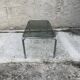 Coffee table smoked glass and chrome