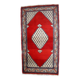 Tapis Vintage Seraband Indien en Laine, Années 1970, Élégance Artisanale