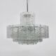 Mid-century design Doria Leuchten glass chandelier, 1970s