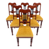 Set of six chairs, Northern Europe, turn of the 19th and 20th centuries. After renovation.