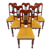 Set of six chairs, Northern Europe, turn of the 19th and 20th centuries. After renovation.