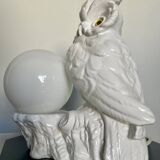 Ceramic owl lamp
