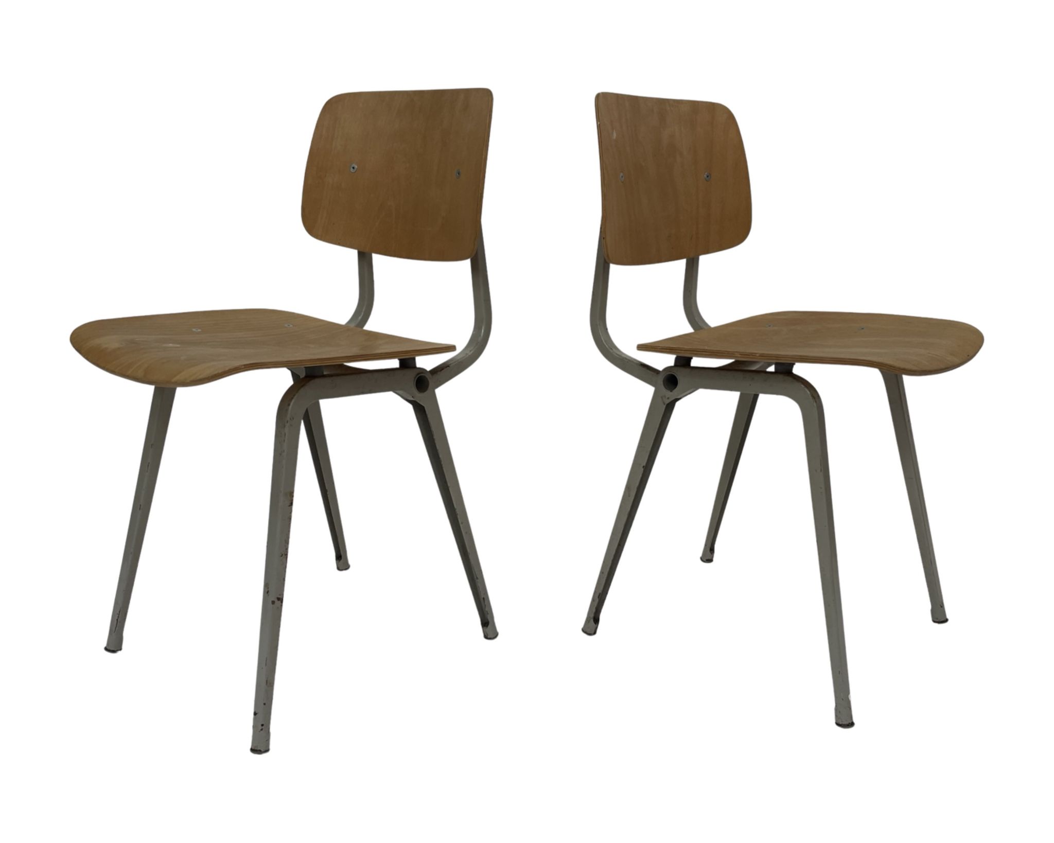Set of 4 first edition Revolt chairs, Friso Kramer for Ahrend de Cirkel