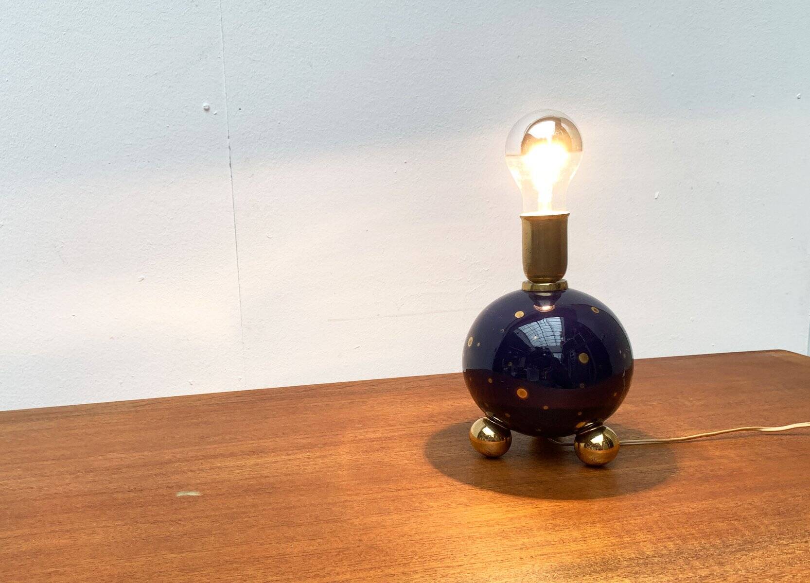 Italian table lamp from the mid-century, 1950s.
