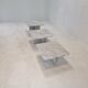 Set of 3 italian marble coffee or side tables, 1970s