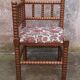 Turned wooden fireside chair