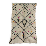 Handmade wool Berber rug 172 X 110 CM