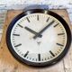 Industrial bakelite factory wall clock from Pragotron, 1960s