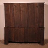 Buffet 2 corps dit cupboard en chêne, XVIIIème siècle
