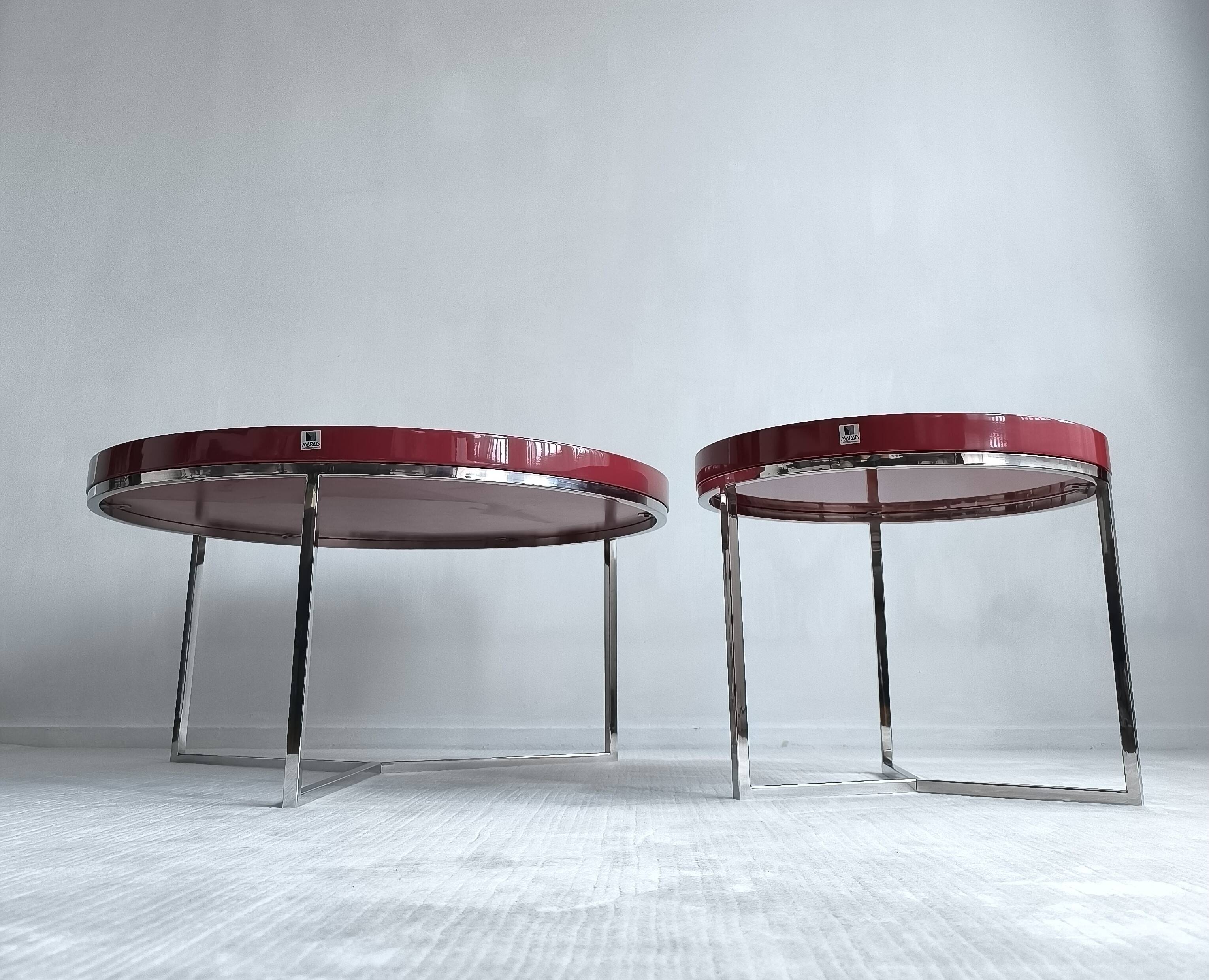Magnificent “satellite” coffee tables by marais international