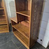 Pair of 1960s solid oak bookcases