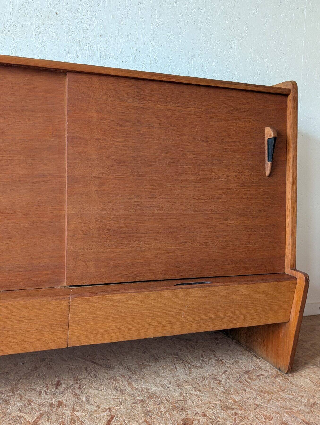 Oak enfilade by Gérard Guermonprez, 1950s-60s.