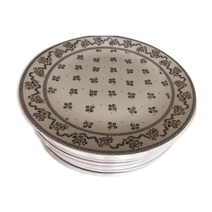 Lot de 12 assiettes plates, ø 25 cm, collection petite fleur johnson brothers.