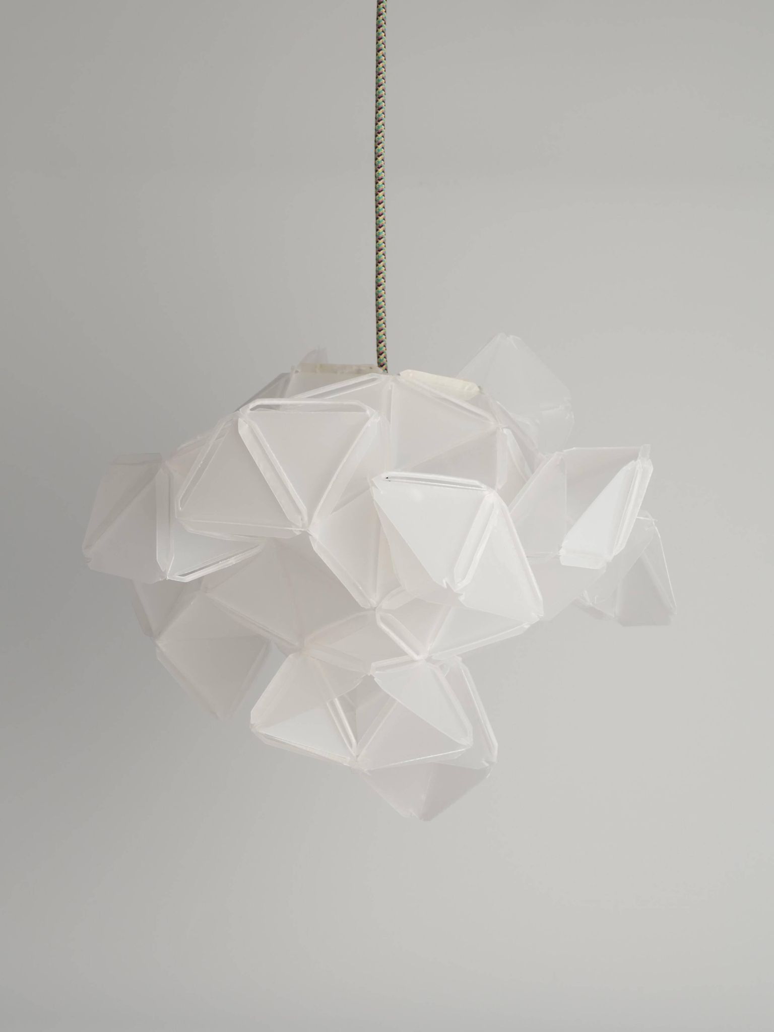 Labyrinth, Hazy, Artisan Light Sculpture with Integrated Fixture, By Republiken