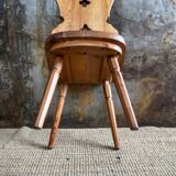 Solid fir chalet chair