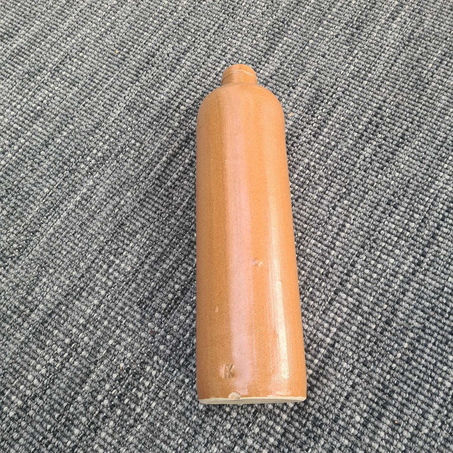 Brown stoneware bottle