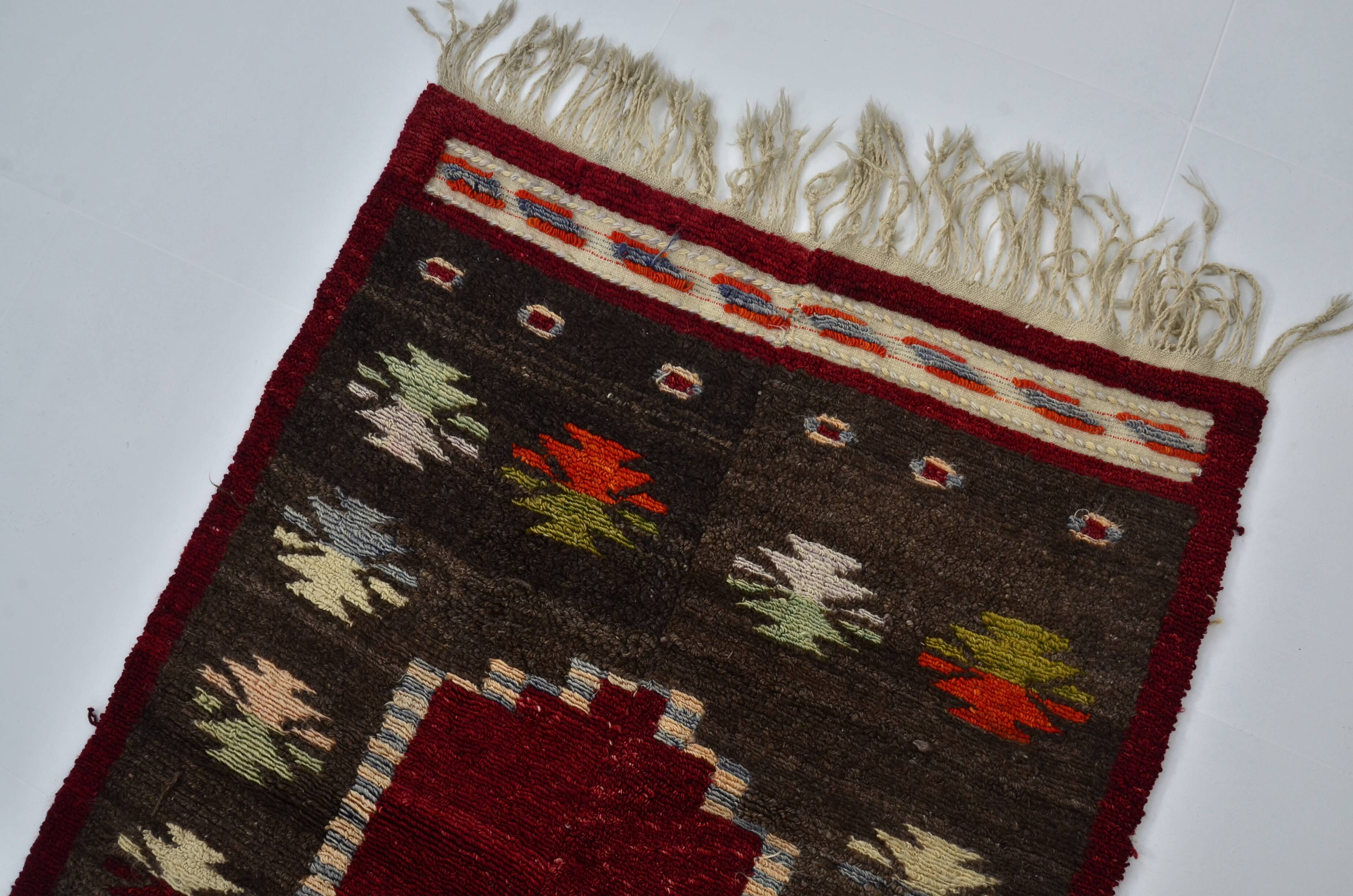 Tapis décoratif à pompons anatolien sku 3068