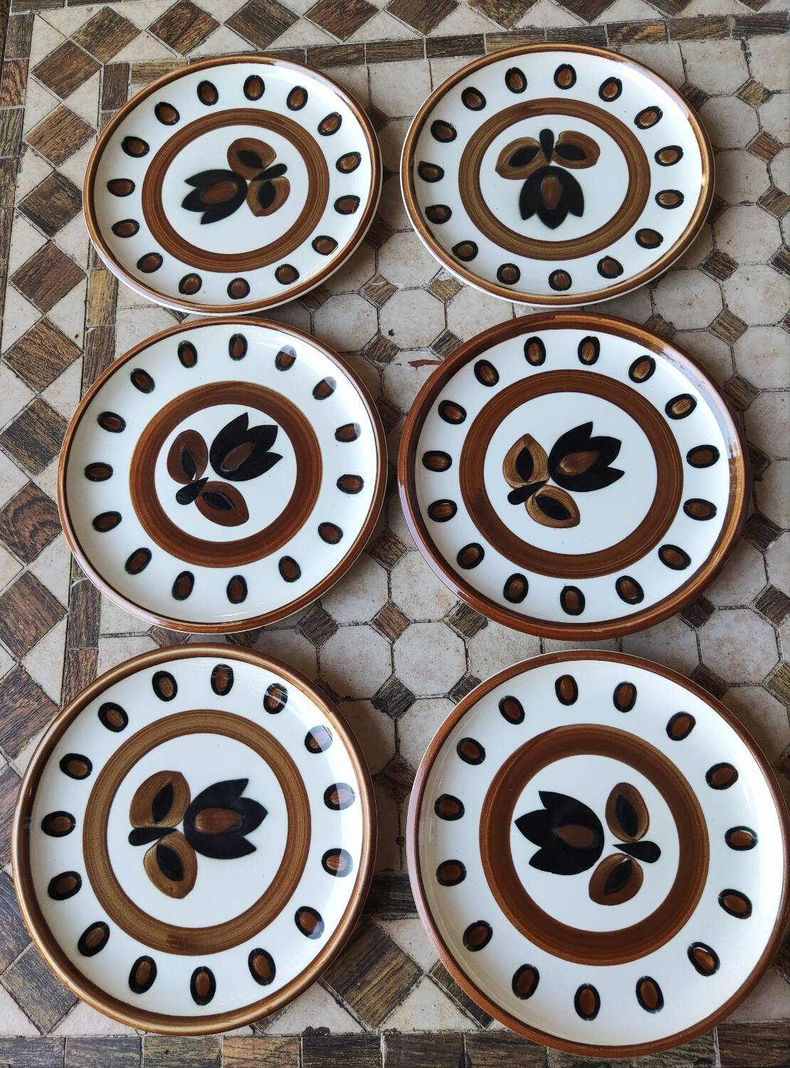 6 Villeroy & Boch Kimono dinner plates