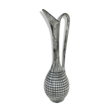 Vintage grey ceramic bud vase, 1970