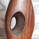 Scandinavian design teak vase 70s