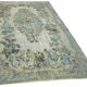 Hand-knotted vintage turkish 1980s 176 cm x 284 cm blue rug