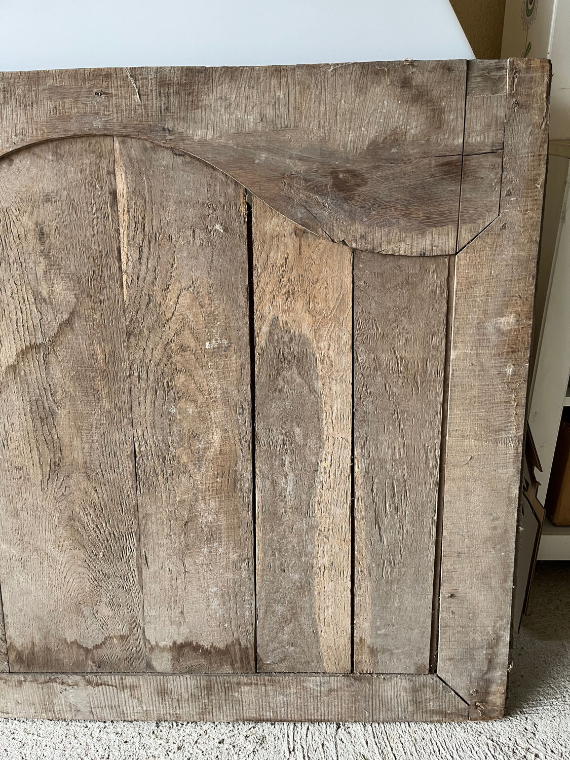 Old Door top trumeau carved wood pediment woodwork