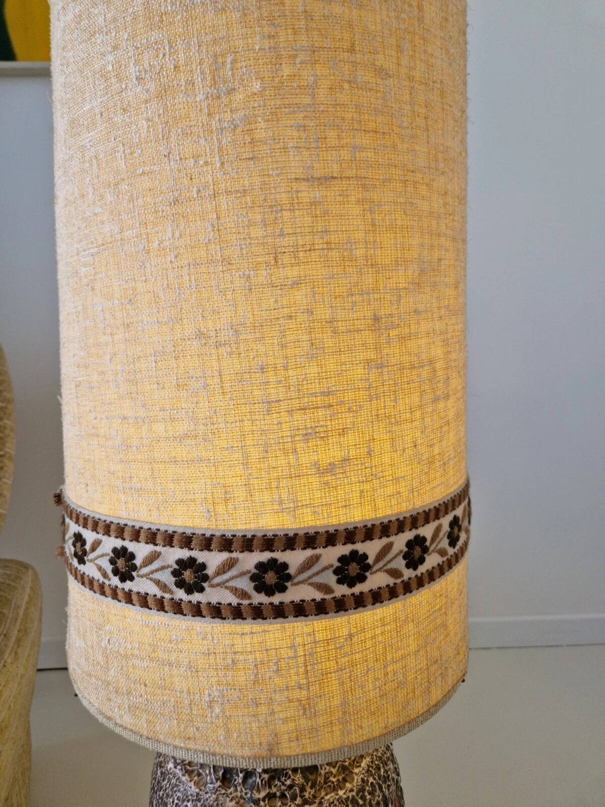 Lampe de sol en céramique "Fat Lava" vintage des années 1960/70 en provenance d'Allemagne de l'Ouest pour la décoration intérieure.