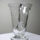 Antique glass pitcher with wheel engraving and floral decoration, Bohemia, early 20th century.