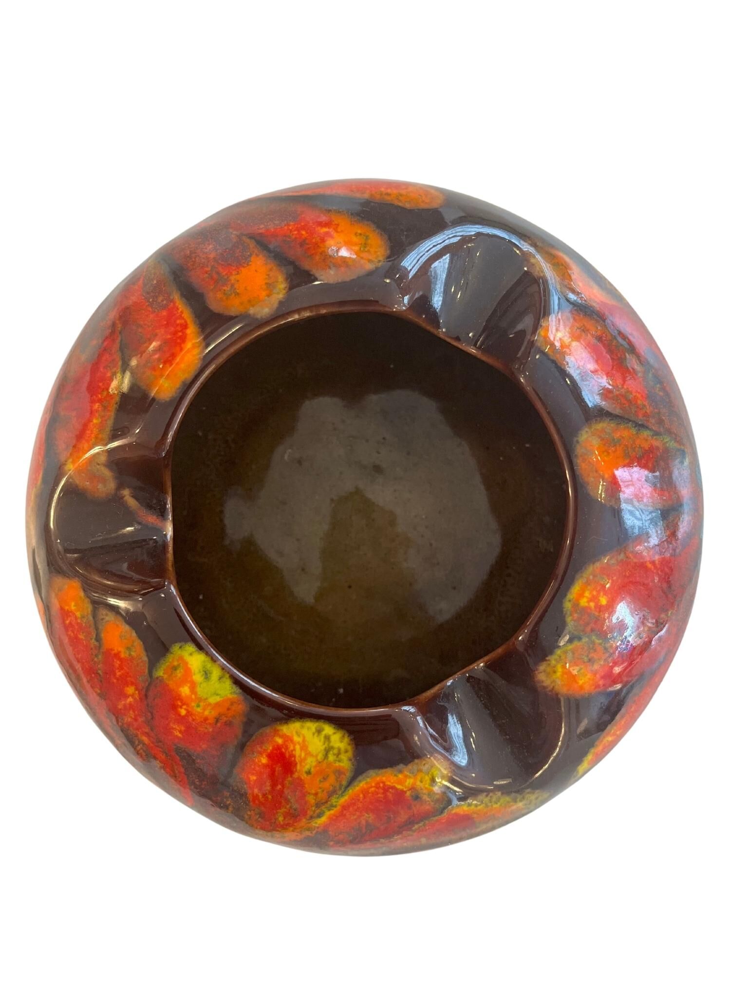 Ricard ceramic ashtray, signed F. Gal, France circa 1970