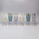 1960s set of six crystal glasses, made in Italy