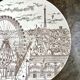 Brown earthenware plate "Universal Exhibition of 1900" No. 1