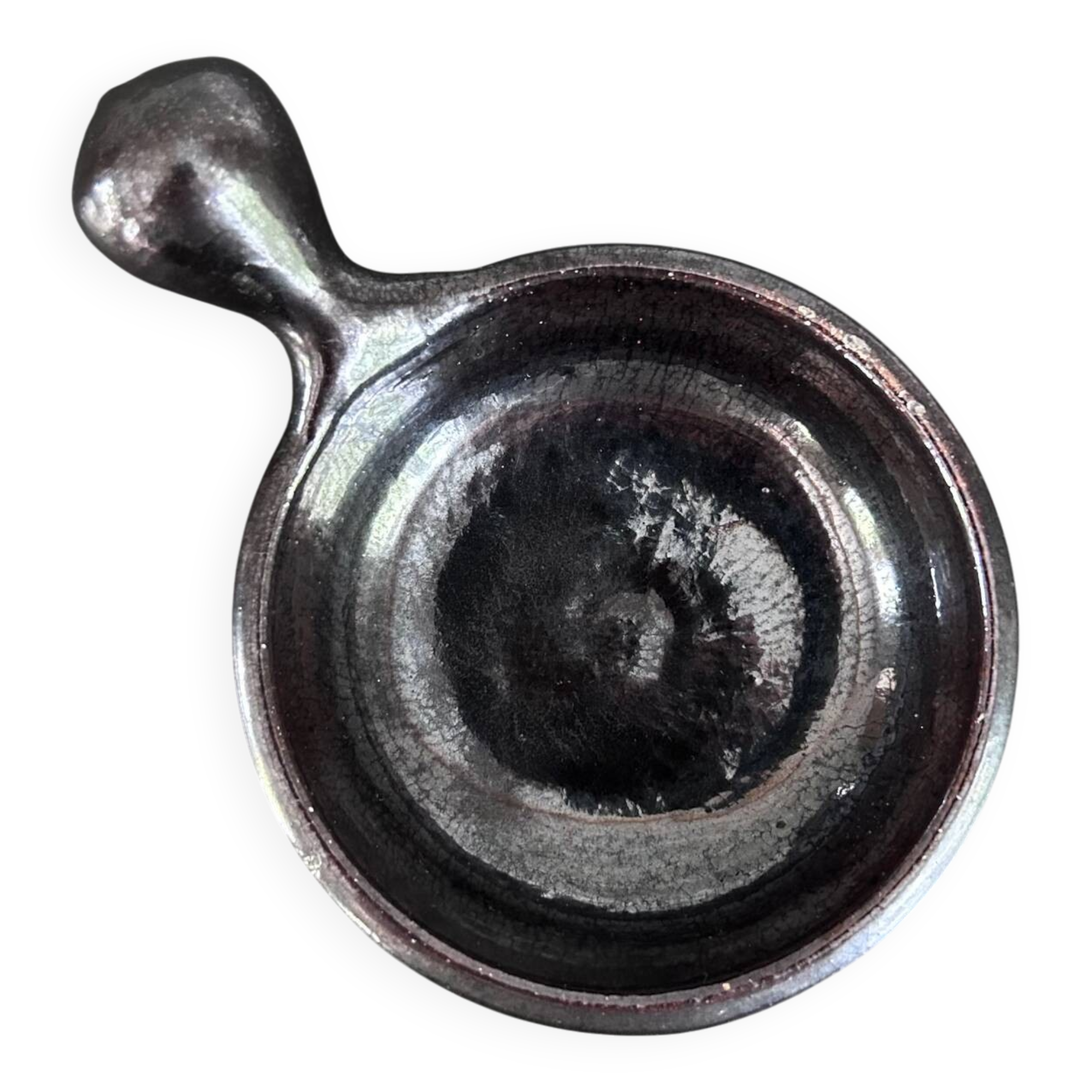 Iridescent black pan