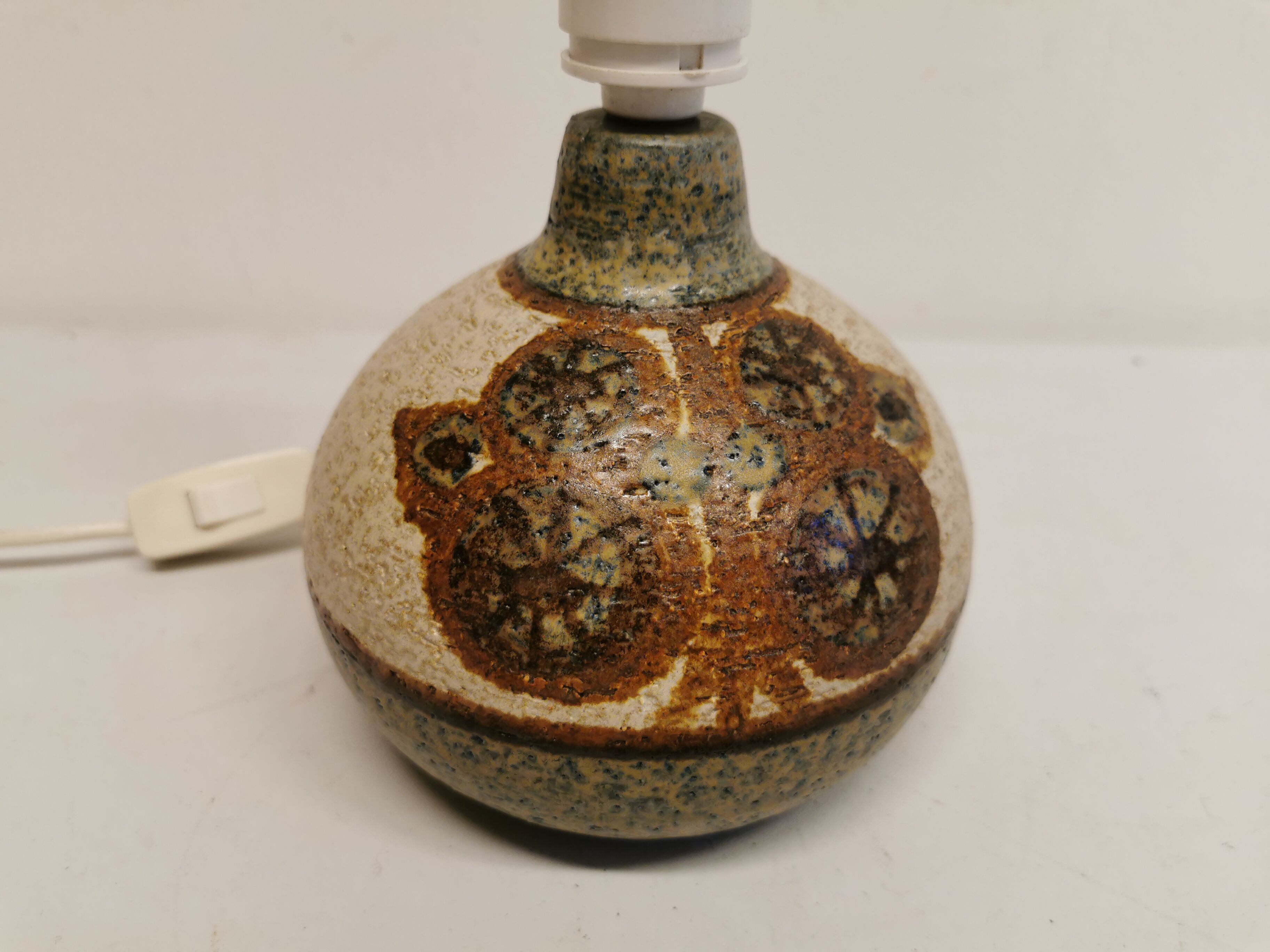Stoneware table lamp foot, from the Erika Decor series, designed in 1971