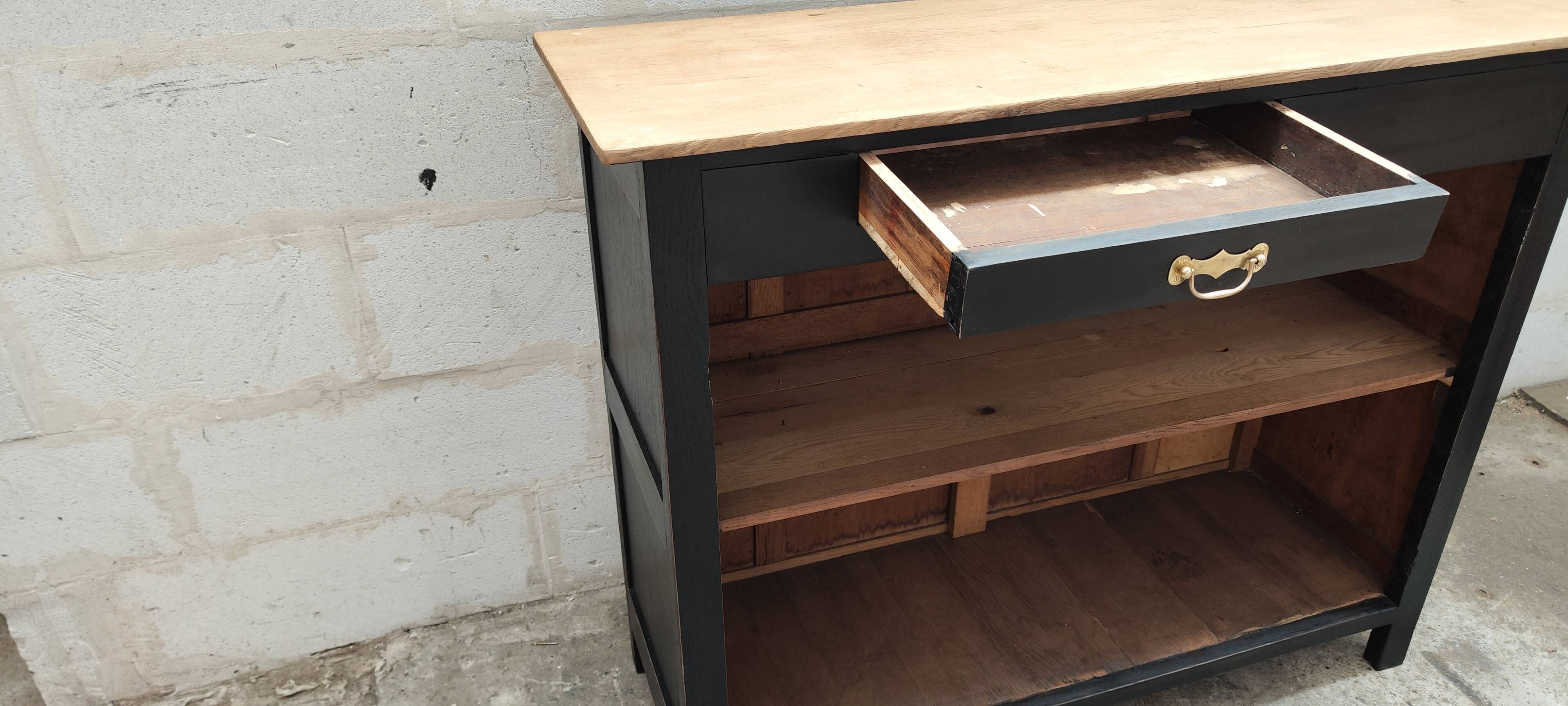 Cash counter commercial furniture black patina