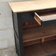 Comptoir caisse meuble de commerce patine noire