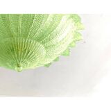 Mid-Century Modern Style Venetian Green “Leafs” Glass Flush Mount