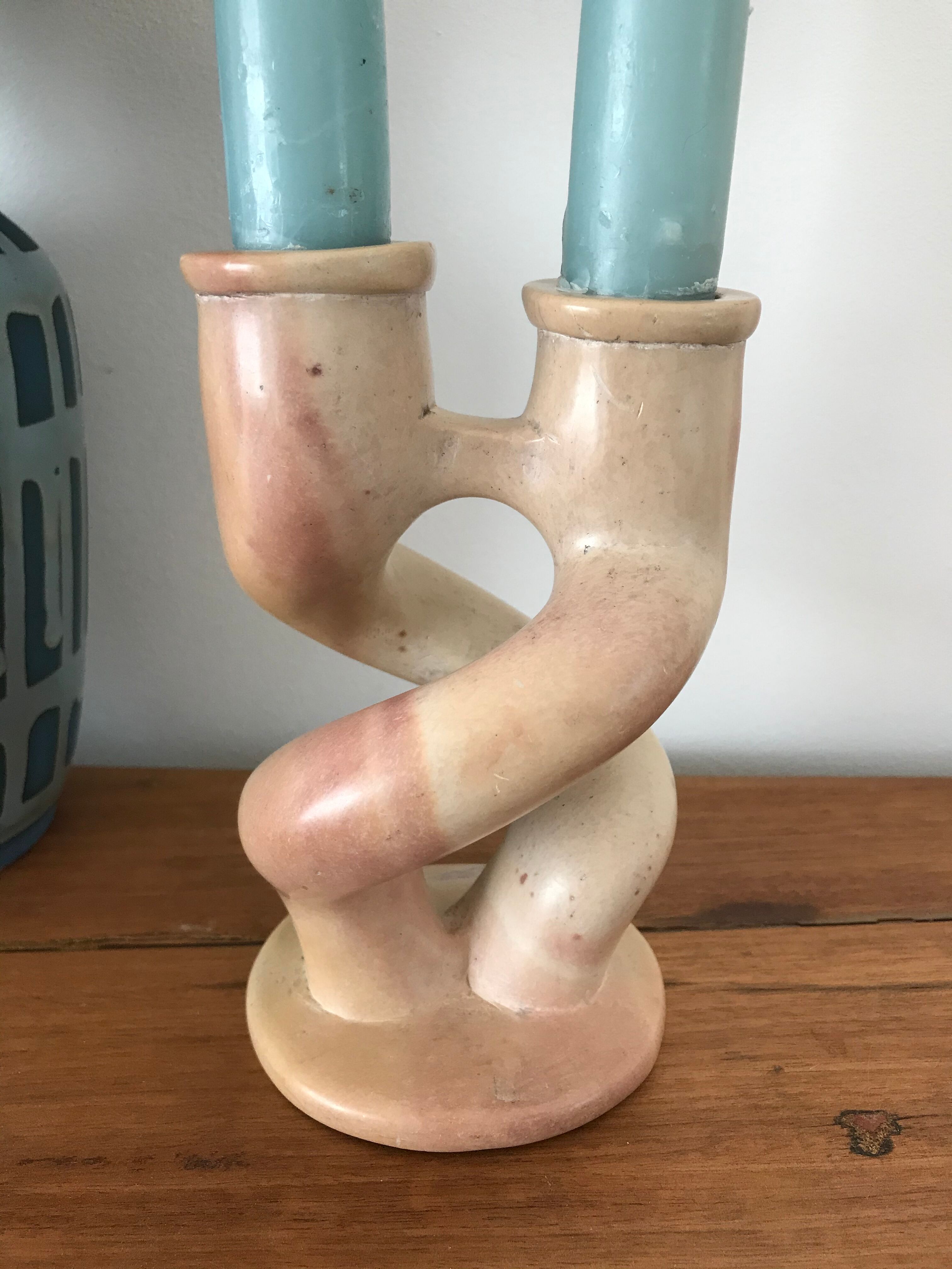 Stone candlestick