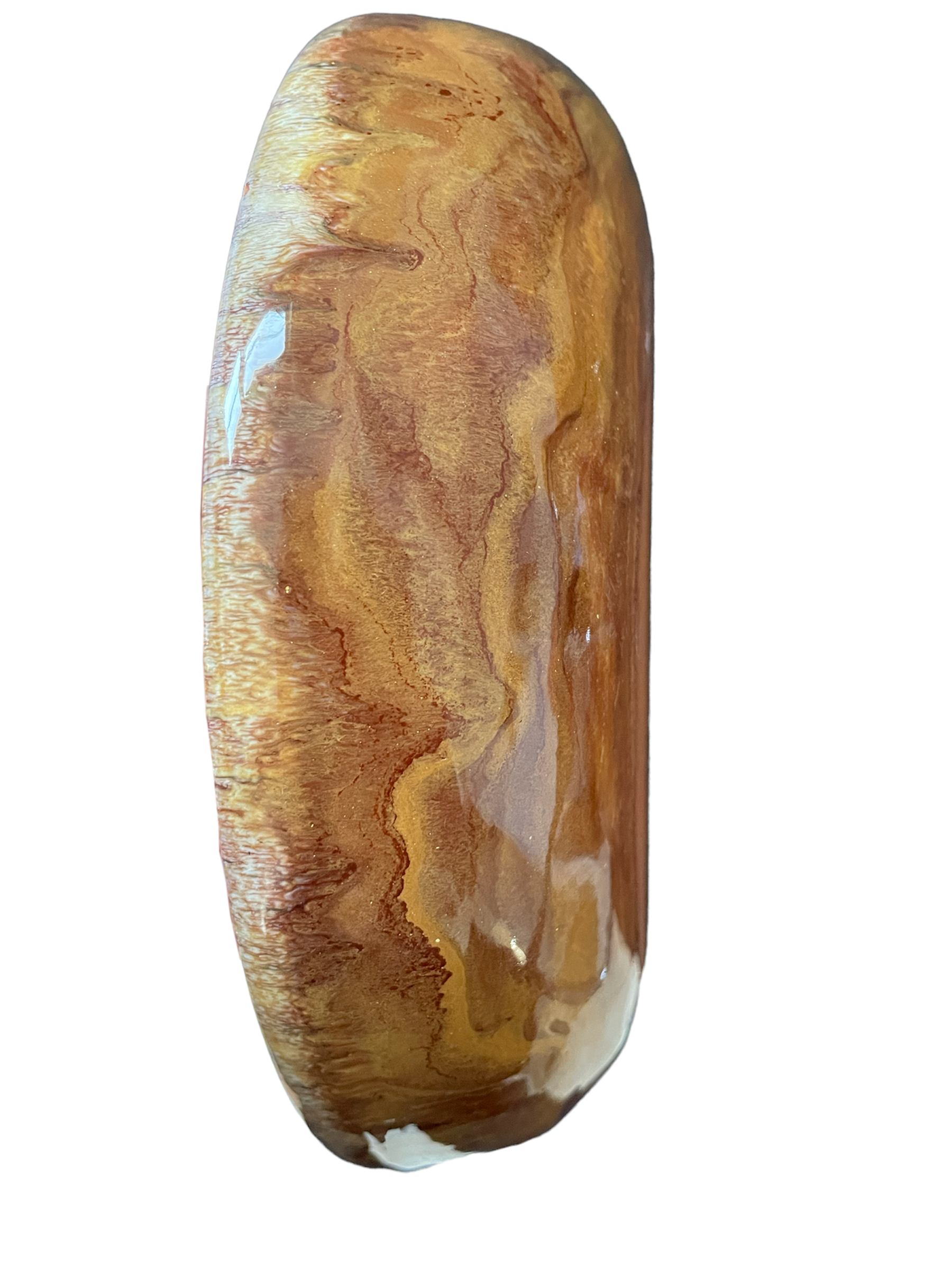 Round ceramic dish signed Cazaux