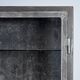 Polished iron medical cabinet, 1930s