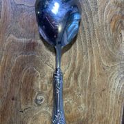 Dessert cutlery service consisting of 11 pieces hallmark 800 worked old and collector