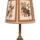 Stunning Tall chunky Bronze Corinthian Column Table Lamp with Bird Shade