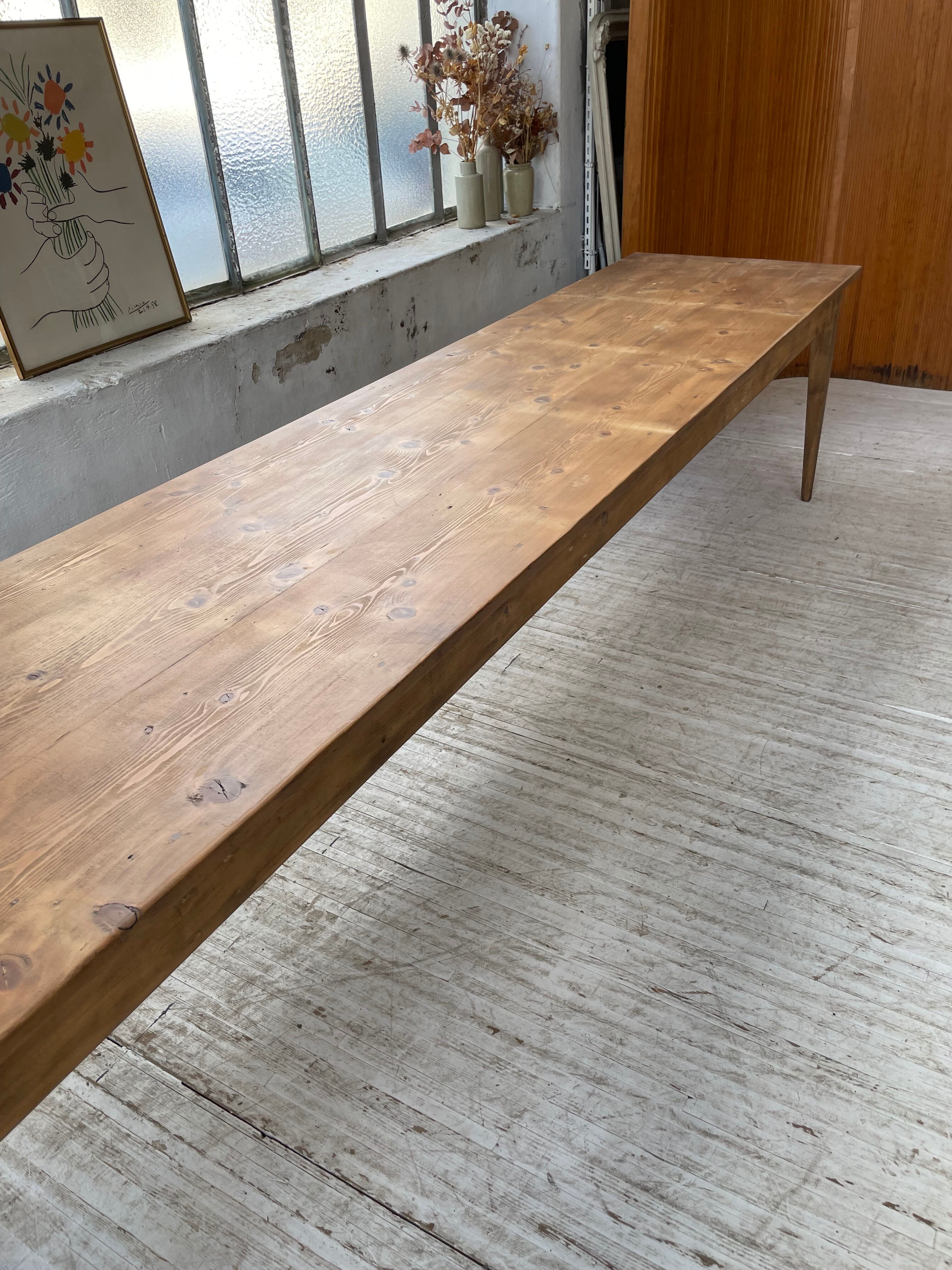 Xxl pine farmhouse table 338cm