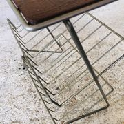 Side table / storage for vinyl top faux leather vintage 60s